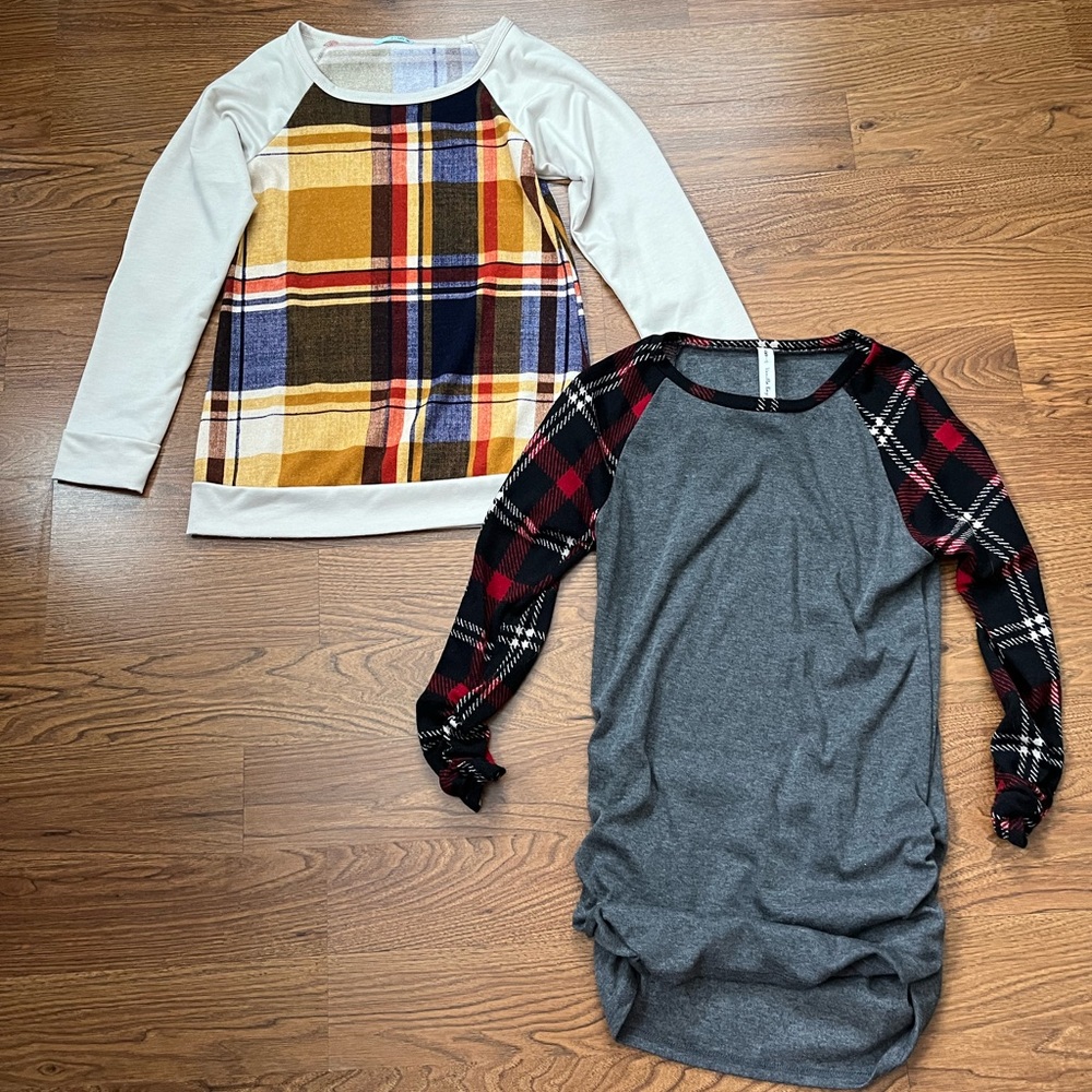 Lot of 2 boutique shirts- worn once